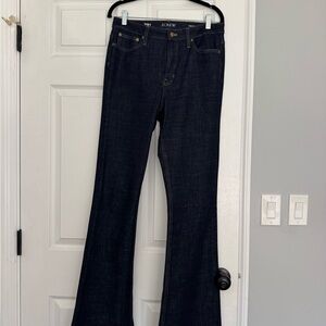 J. Crew Women's Deep Indigo Flare Jeans